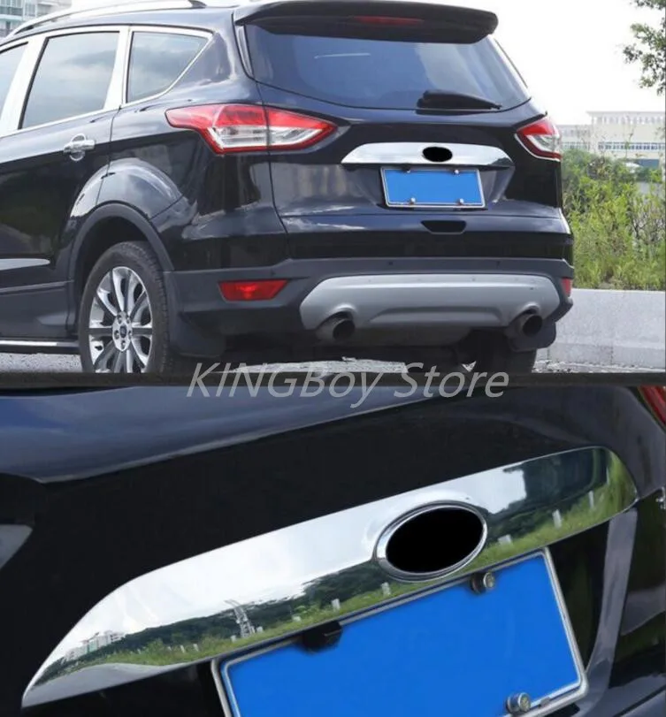 

FIT FOR FORD ESCAPE KUGA 2013-2017 CHROME REAR TRUNK LID TAILGATE BOOT BACK DOOR TRIM COVER HANDLE MOLDING GARNISH BAR