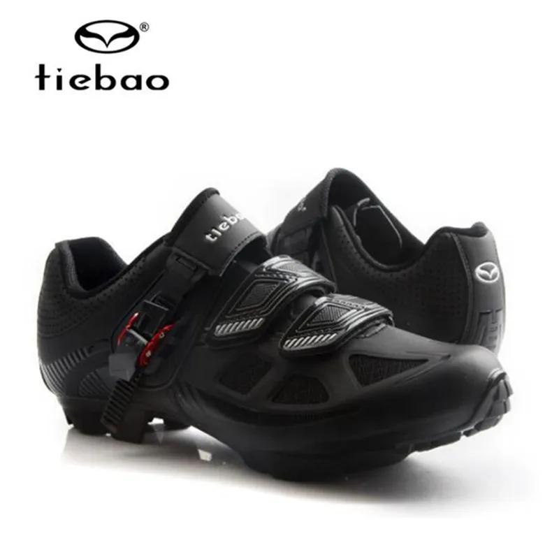 Tiebao велосипедная обувь MTB SPD набор педалей для езды на велосипеде обувь мужские самозакрывающиеся дышащие кроссовки для горного велосипеда