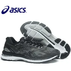 ASICS GEL-KAYANO 19 2018 Оригинал Новое поступление официальный Asics для мужчин's кроссовки на подушке Удобная уличная спортивная обувь Hongniu