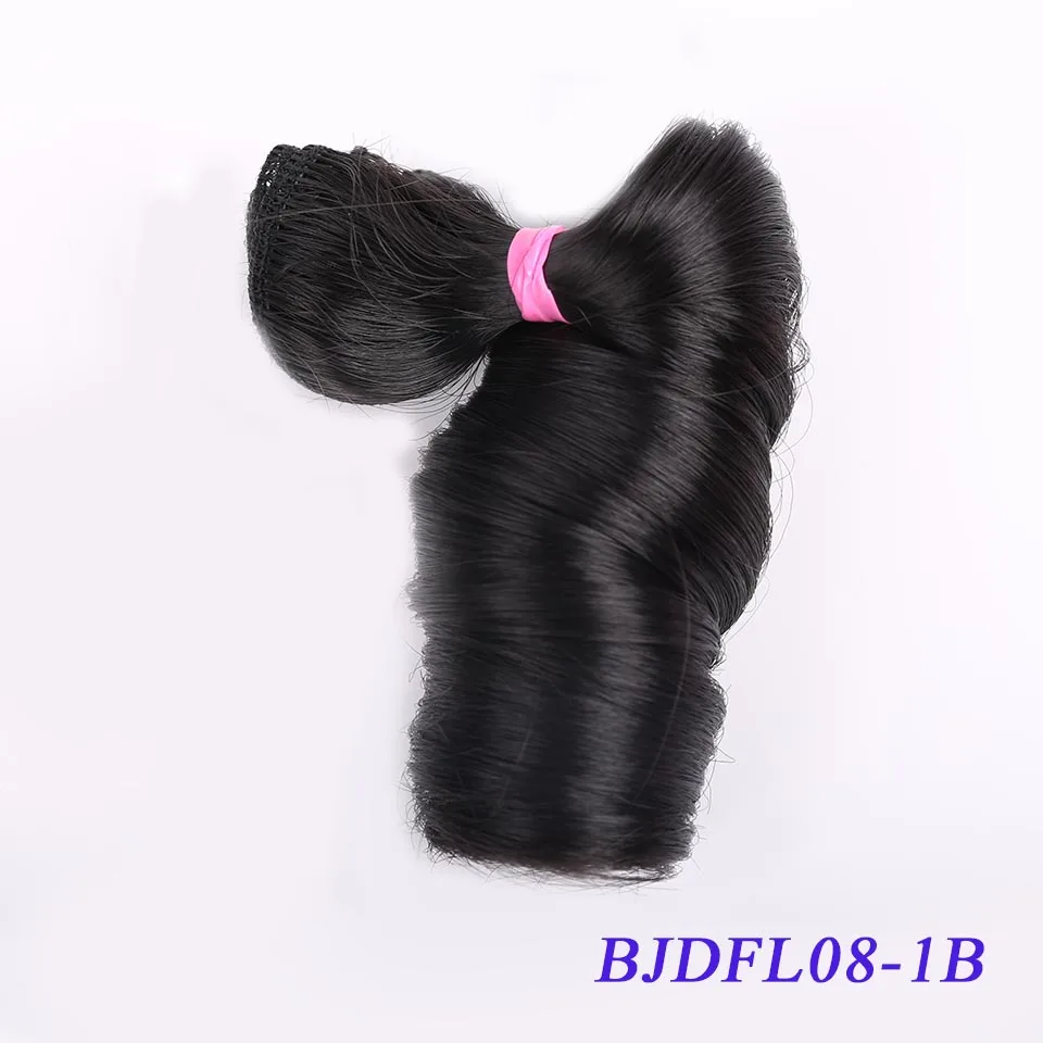 Bybrana 30 см* 100 см и 15 см* 100 см bjd парик длинные вьющиеся SD DIY волосы с куклами - Цвет: 1B
