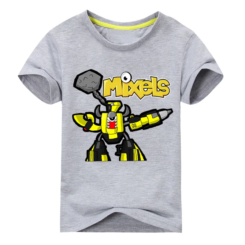 

Children 100%Cotton Summer T-shirt Clothes For Boys Mixels Tees Tops Costume Girls Tshirts Clothing Kids T Shirt Baby Top DX088