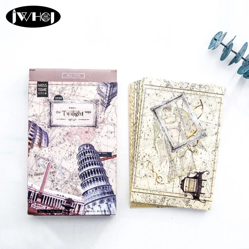 

30pcs twilight vintage Famous architectural landscape Postcard Valentine's Day New Year Greeting Card Birthday Gift Message card