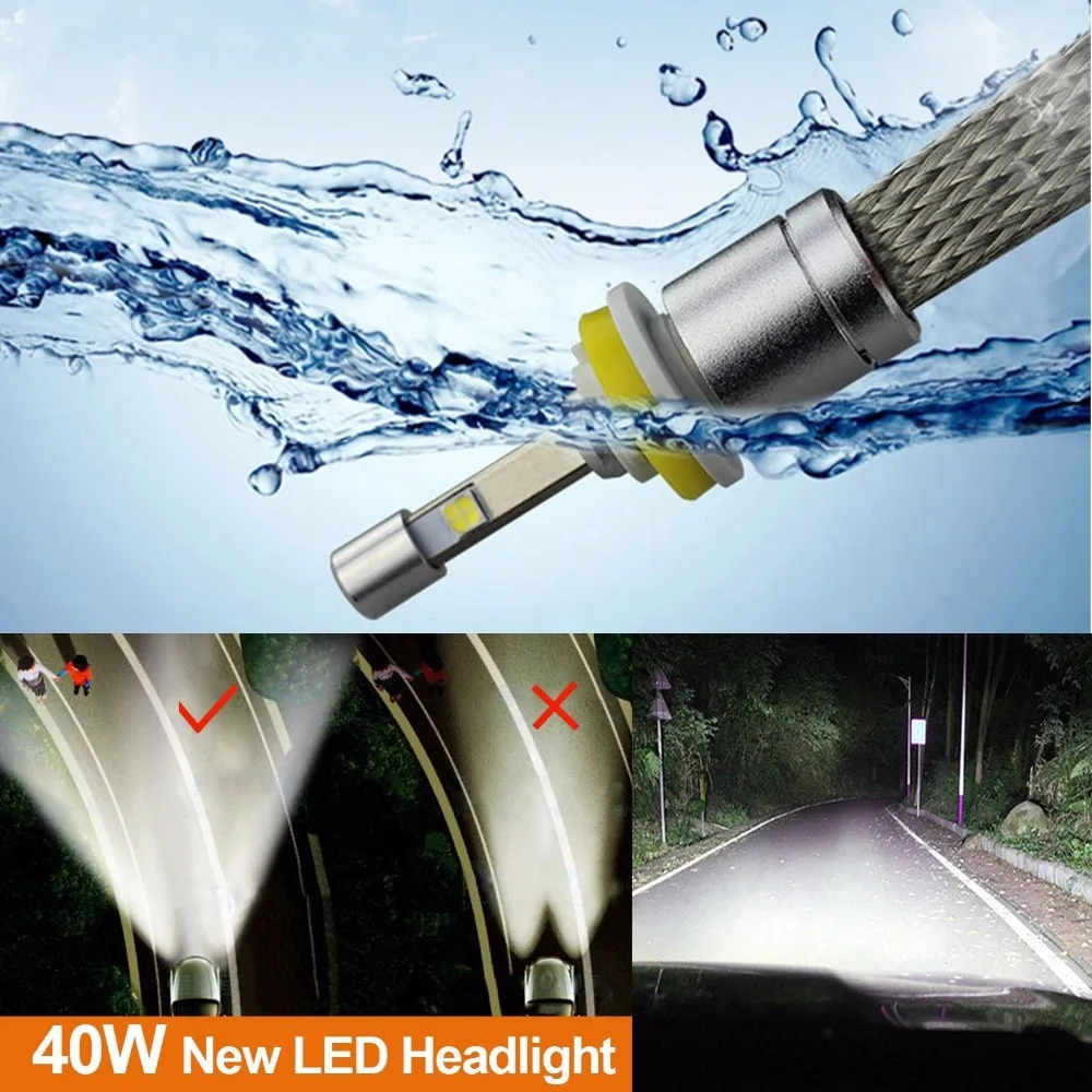 Светодиодный чип Cree xhp50 R3 H7 H1 H4 H11 80 Вт Ampoules светодиодный CanBus Anti Erreur H8 9005 9006 H10 6000 К