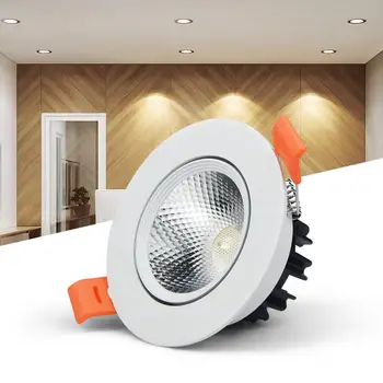 

3W 5W 7W 9W 12W 15W 18W COB LED lamp Recessed Ceiling Spotlight 110V 220V LED Bulb Bedroom Kitchen Indoor lighting