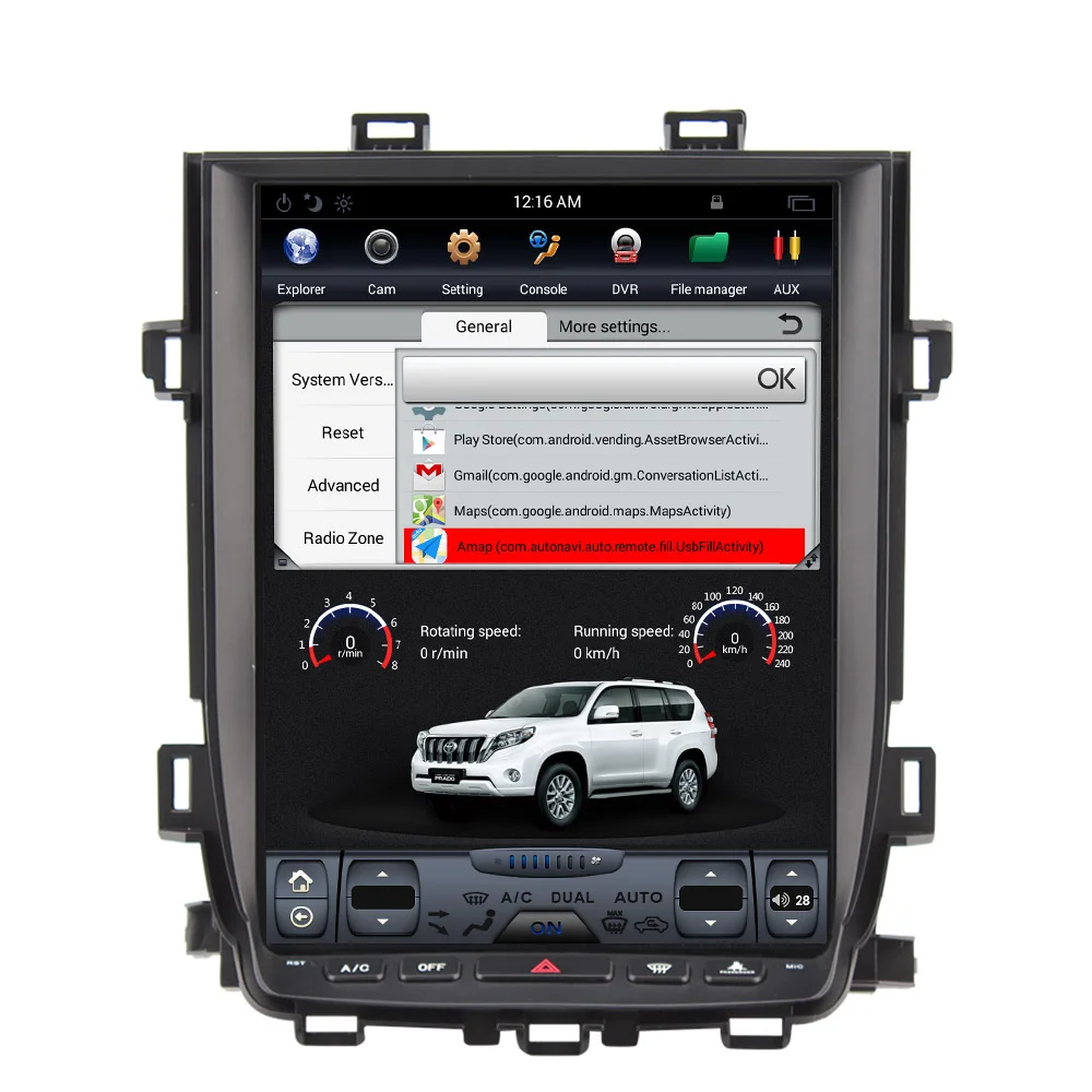 Cheap Aotsr Android 7.1 Tesla style Car DVD Player GPS Navigation Radio for Toyota Alphard Vellfire 20 series 2010 2011 2012 2013 2014 5