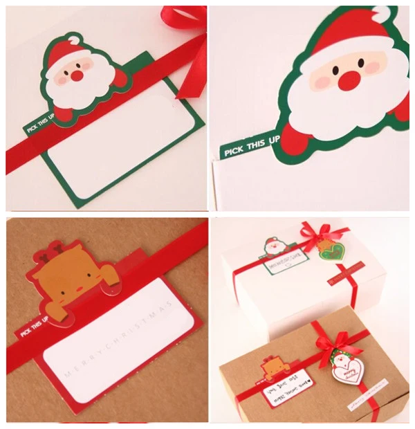 50pcs christmas mini write card santa claus deer leave message cards lucky love valentine christmas party - Santa Claus Cards 50pcs christmas mini write card santa claus deer leave message cards lucky love valentine christmas party - Santa Claus Cards
