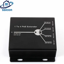 Ssicon 25.5 Вт Max IEEE802.3at в IEEE802.3af Выход один 4ch 4-Порты POE Extender Макс transimitte 120 м POE ретранслятор