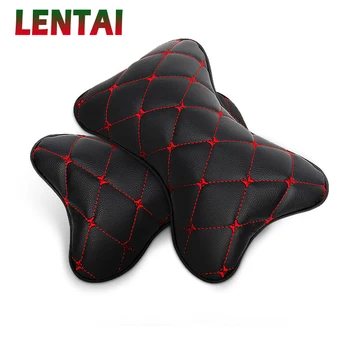 

LENTAI For Jeep renegade wrangler grand cherokee Volvo xc90 s60 xc60 Lada granta vesta NEW 1Pc Car neck pillow Leather Headrest