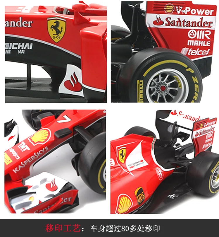 Bburago 1:24 Ferrari F1 производитель авторизованный имитационный сплав модель автомобиля ремесла украшение Коллекция игрушек инструменты