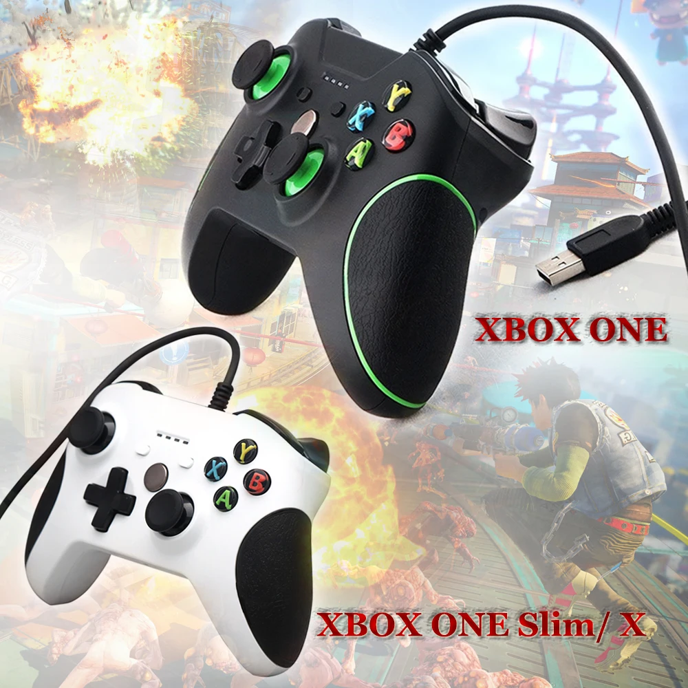 usb wired gamepad ג ויסטיק joypad ידית עבור microsoft xbox אחד windows pc xboxone slim x xboxone s עם 3 5mm אוזניות שקע usb gamepad wired gamepadgamepad usb aliexpress