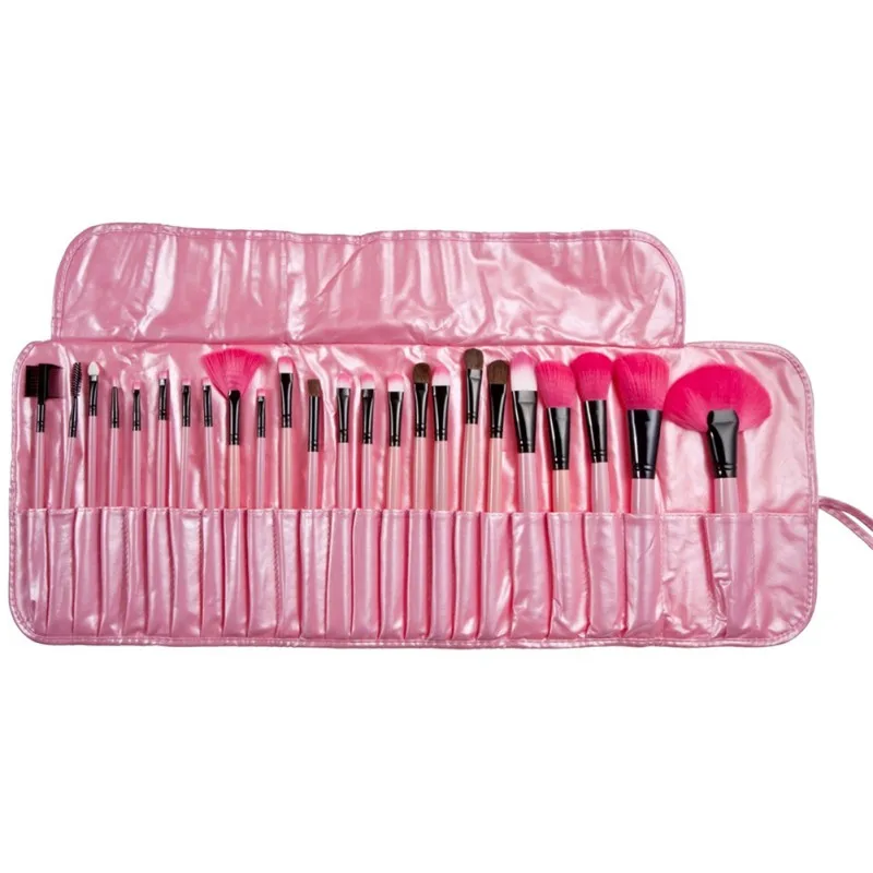 

Professional Makeup Brushes tools Sets Make-up Toiletry Kit Wool Makeup Brush Tools Case Cosmetic Makeup Brushes 24 pcs