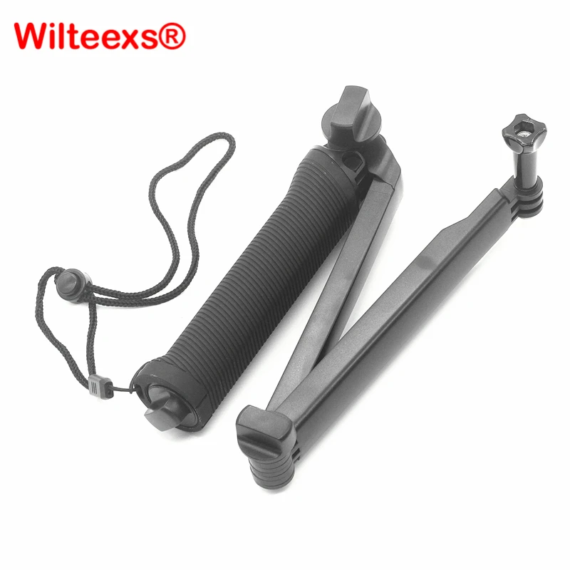 

WILTEEXS Tripod 3 Way Monopod Mount Extension Arm Tripod for Gopro Hero 6 5 4 3+ for xiaomi yi SJ4000 Accessories