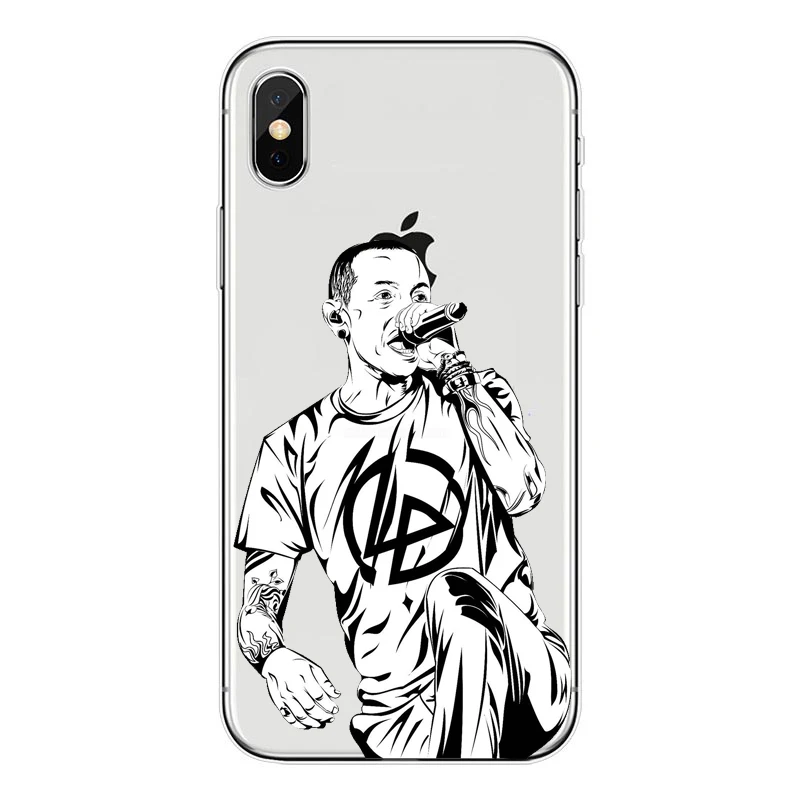 Чехол для iphone 5 4 6 7 8 Plus X Ultra Fino Linkin Park Честера БЕННИНГТОНА Мягкий ТПУ чехол для телефона - Цвет: TPU