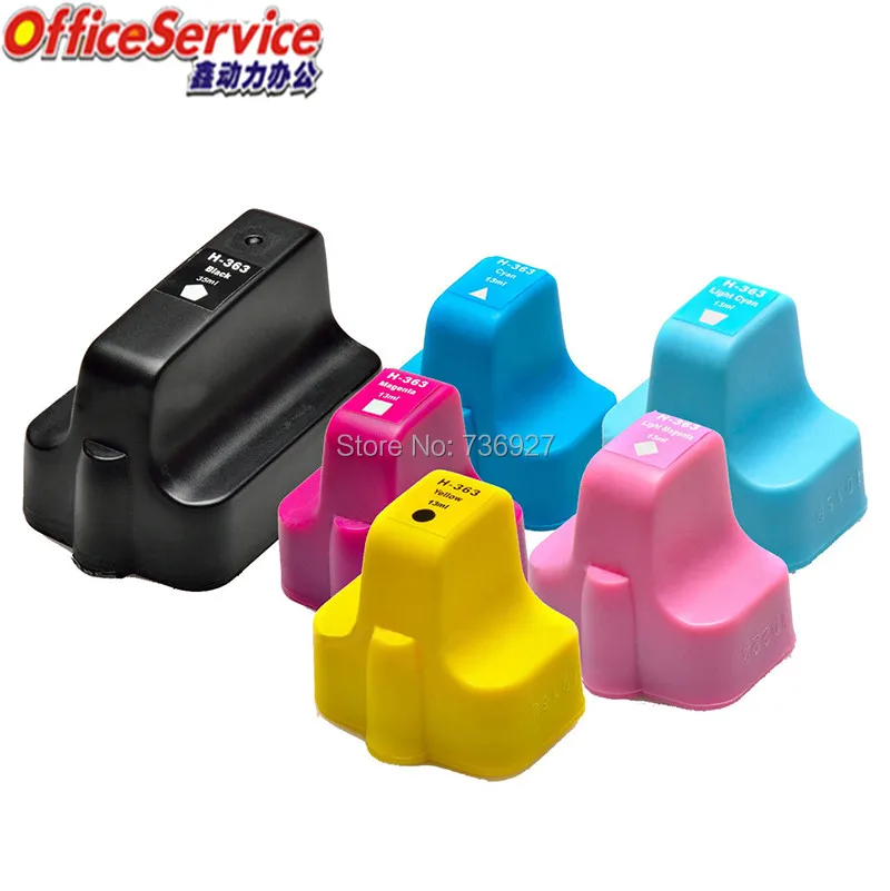 HP363 BK C M Y LC LM