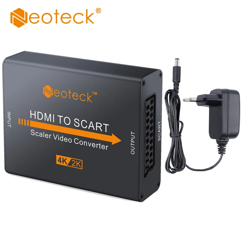 HDMI к SCART конвертер Поддержка 4K x 2K видео аудио сигнала адаптер с ЕС питание 2160P для