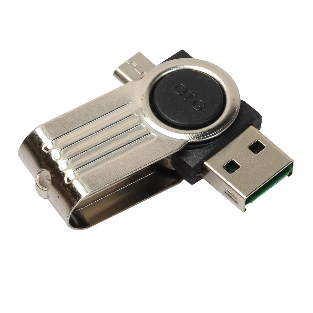 2 в 1 Usb Otg кардридер Micro-Usb Otg Tf Sd кардридер адаптер Запчасти для смартфона