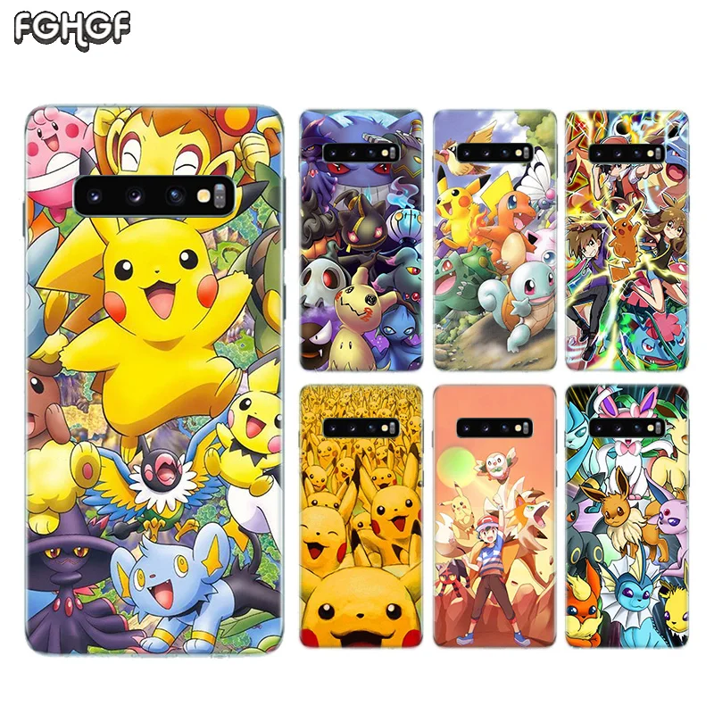 

Pokemons go cartoon Soft TPU Case For Samsung Galaxy S10 Plus S10E A70 A50 A30 M40 M30 M20 A60 A40 A20 A10 M10 A20E A80 Cover