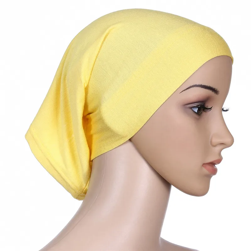 Женский простой внутренний хлопковый шарф, головной хиджаб, исламский головной убор, сплошное полное покрытие, Женский головной убор, мусульманский хиджаб, магазин