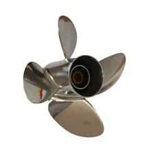 13x19 подвесной 4 лопастные пропеллеры из нержавеющей стали Пропеллер подходит для mercury или yamaha 60-115 hp двигатель дешевые лодочные моторы
