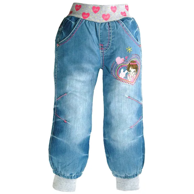 Kinder Jeans Hosen mit Streifen auf den Seiten Kinder Jeans Hosen mit Streifen auf den Seiten