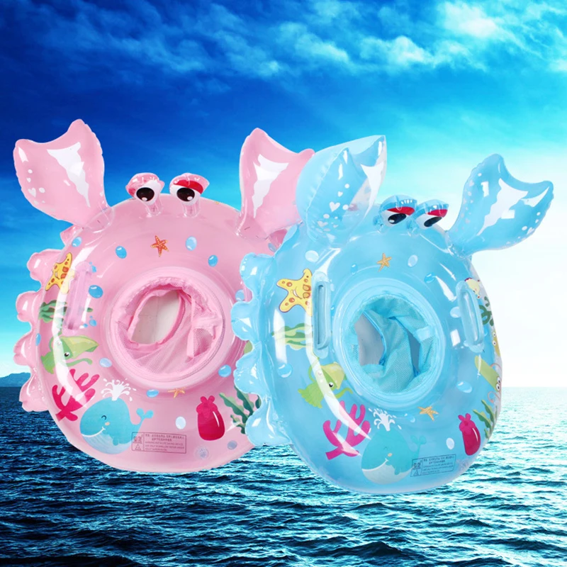 Baby Swimming Ring Crab Funny Swimming Floating Inflatable Seat Kids