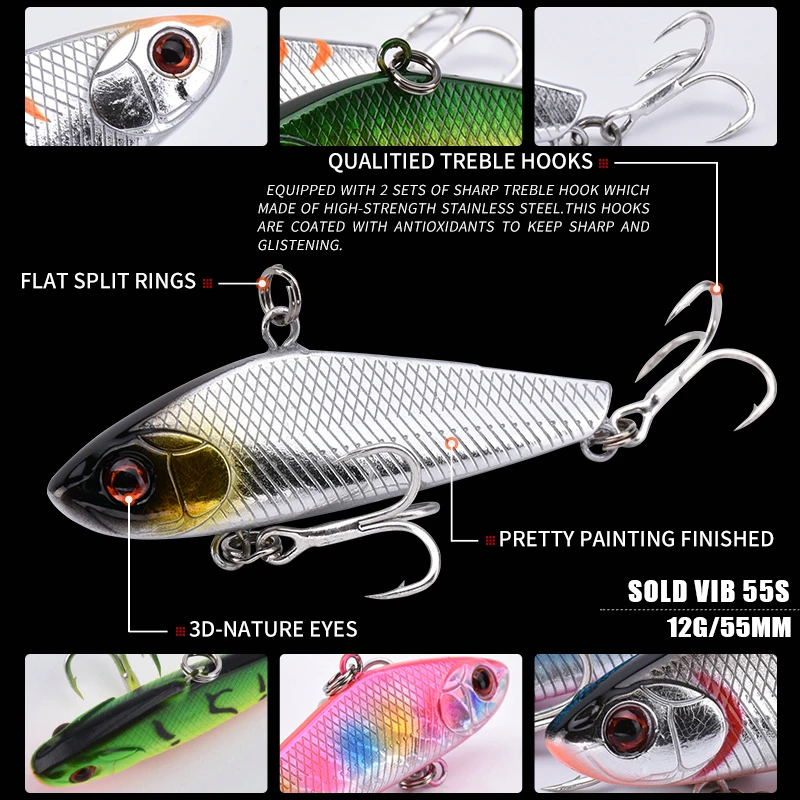 ALLBLUE البسيطة تباع 55 S غرق الصيد إغراء VIB Lipless Crankbait 55mm 12g الصلب الطعم الاصطناعي الشتاء الجليد الاهتزاز معالجة ALLBLUE البسيطة تباع 55 S غرق الصيد إغراء VIB Lipless Crankbait 55mm 12g الصلب الطعم الاصطناعي الشتاء الجليد الاهتزاز معالجة
