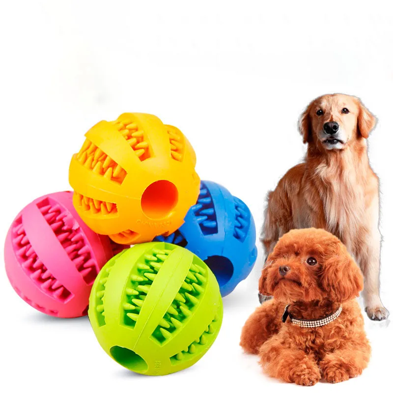 Игрушки для домашних животных, игрушки для собак, забавный интерактивный эластичный шар, игрушка для жевания собак, чистка зубов, мяч для еды, мяч из твердой резины