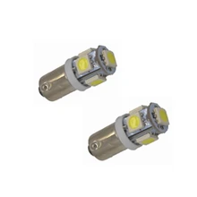 2 pçs de alta qualidade carro lâmpadas ba9s 434 t4w led 12v carro led carros 5050 5 smd led interior lâmpadas leitura luz do carro sourse dc12v