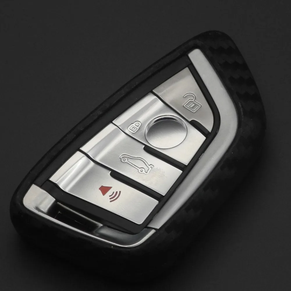 Buy jingyuqin Carbon Silicone Car Remote Key Fob Shell