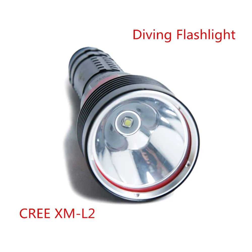 

SecurityIng Waterproof 2000 Lumens XM-L2 LED Diving Flashlight UnderWater Bright LED Lighting Lamp Dive Lights Torch for Diving