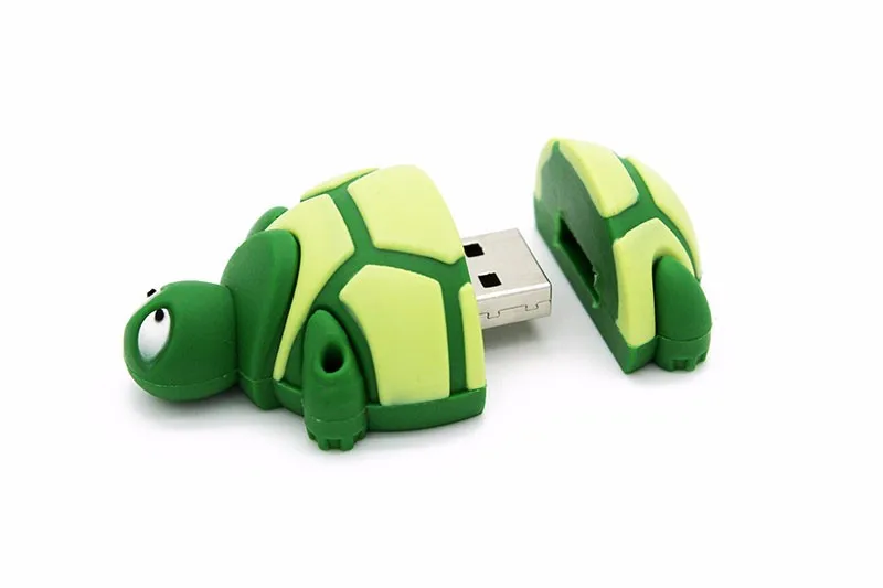 JASTER tortoise usb флэш-накопитель usb 2,0 4 ГБ 8 ГБ 16 ГБ 32 ГБ 64 Гб мультипликационный животный флеш-накопитель мини прекрасный Зеленый черепаха большой привод
