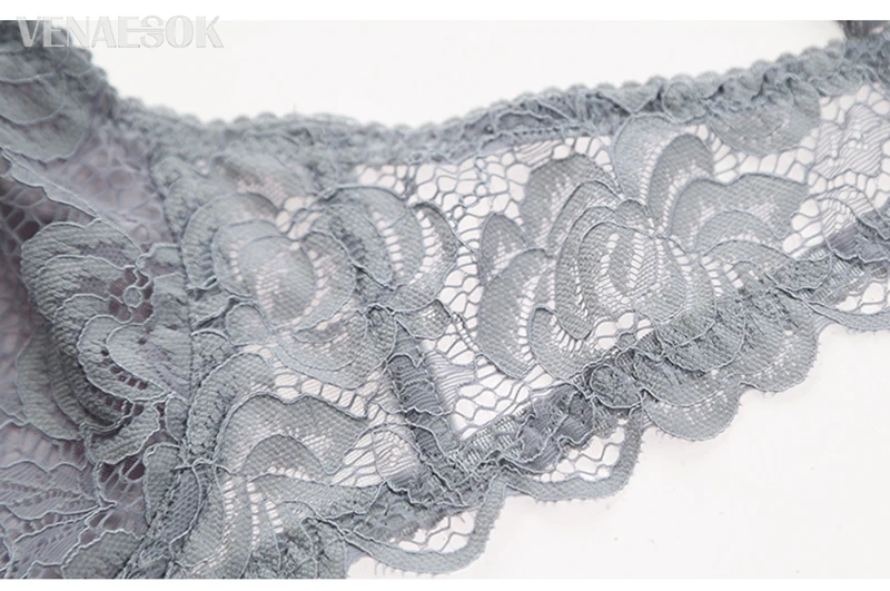 Fashion Gray Women Lingerie Transparent Bra Set Plus Size C D Cup Sexy Bras Lace Underwear Set Ultrathin Embroidery Brassiere bra and underwear set