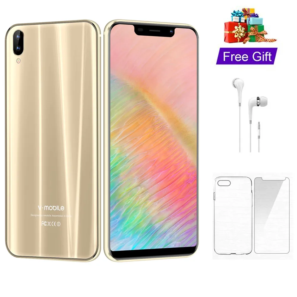 TEENO Vmobile XS pro Мобильный телефон Android 3 ГБ + 32 5 84 &quot19:9 HD экран 13 МП камера celular смартфон