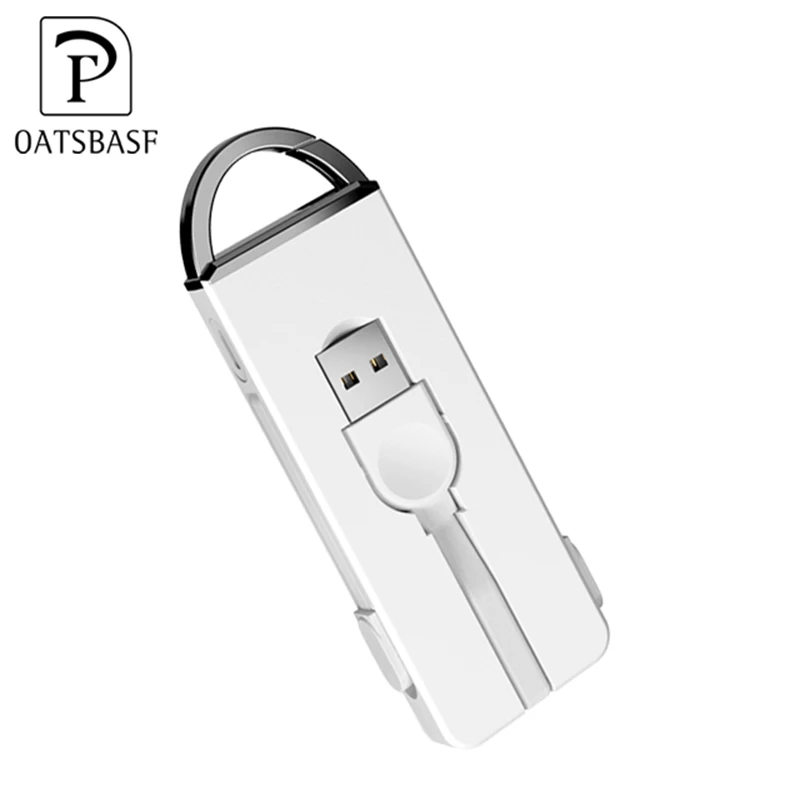 Kopen OATSBASF Unieke Sleutelhanger 3 In 1 met Type C Adapter Oplader Kabel voor iPhone XS 8 7 Plus Oplaadkabel voor Huawei P20 mate 20