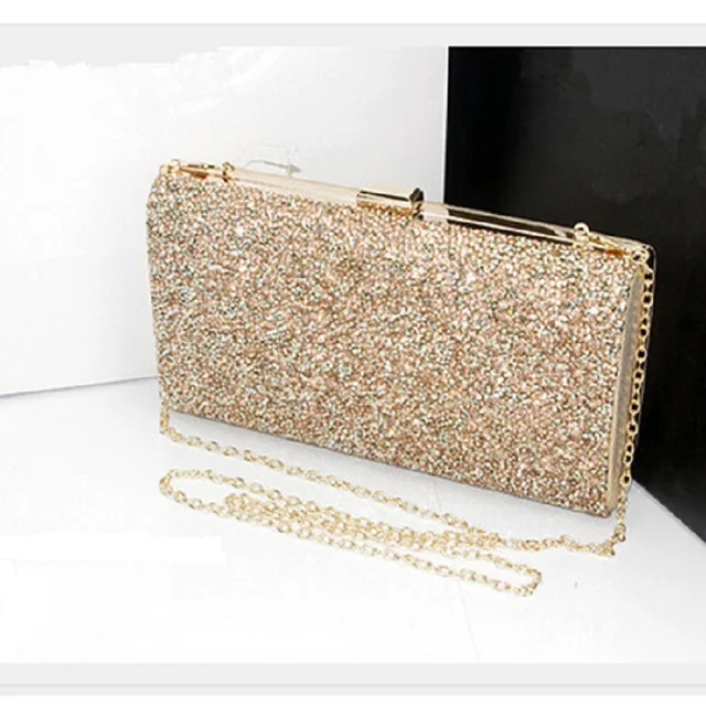 2018 Women Bling Bags Gold Silver Box Clutch Evening Cross 2018 Women Bling Bags Gold Silver Box Clutch Evening Cross Body Bag 3
