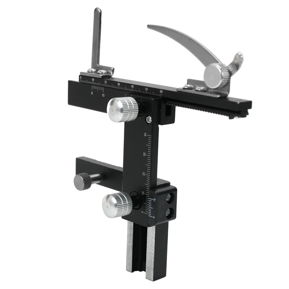 

Microscope Attachable Mechanical Stage X-Y Moveable Caliper Vernier with Scale Microscope Stand