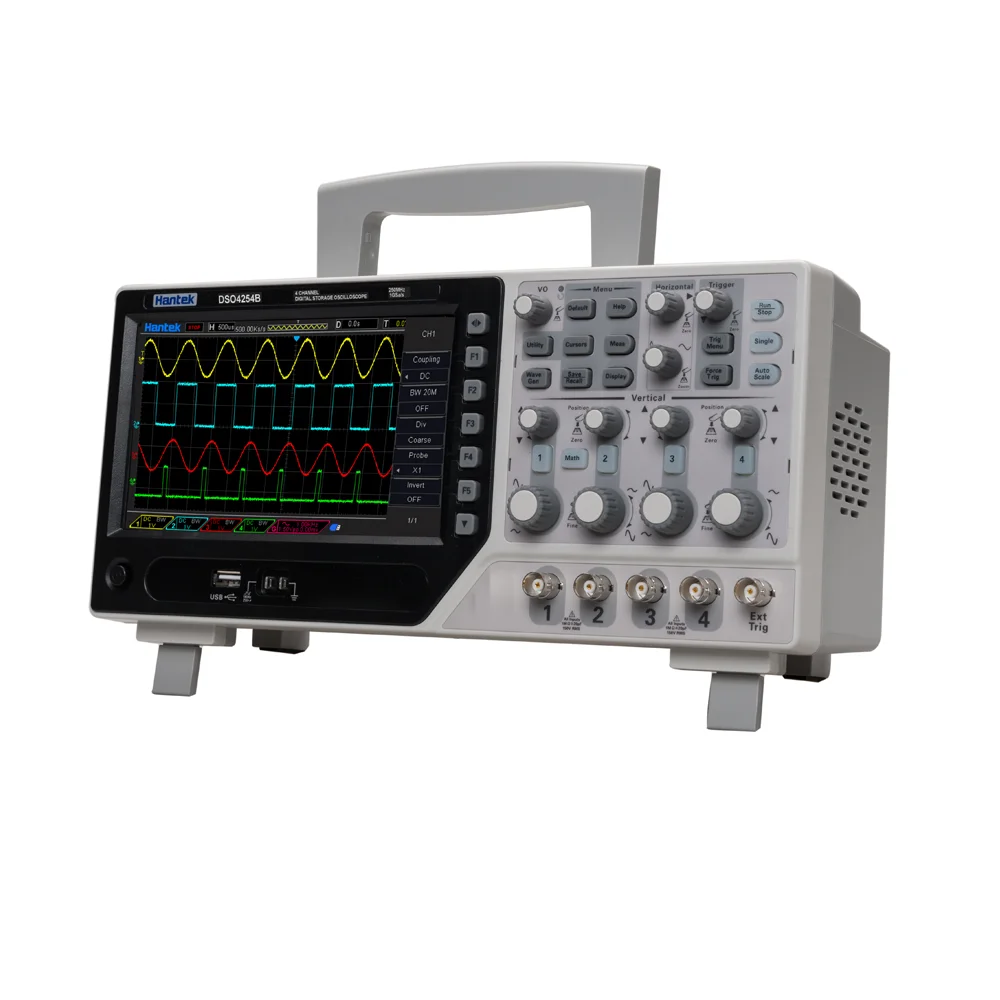 

Hantek DSO4084B Digital Oscilloscope DSO4084B 80MHz 1GSa/s Real Time 4CH Hantek 4CH Oscilloscope+EXT+DVM+Auto Range Function