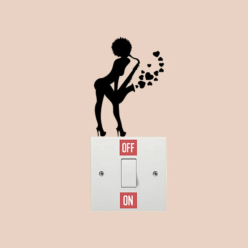 

Saxophone Musical Fashion Vinyl Deocr Wall Stickers Home Switch Decals 5WS1284