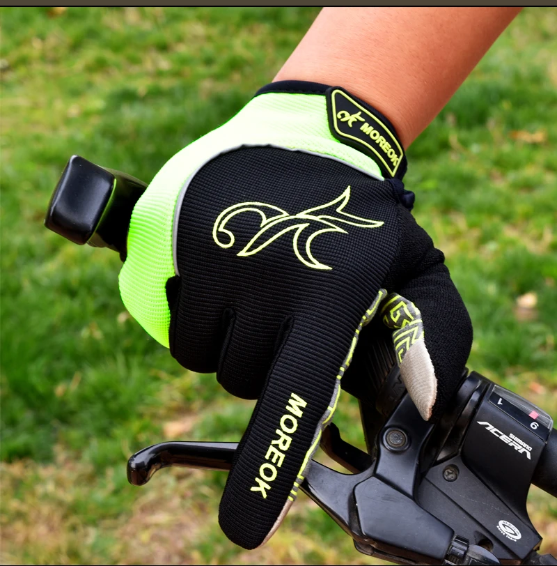 Зимние перчатки для велоспорта, полный палец, сенсорный экран, велосипедные перчатки, длинные перчатки для мужчин и женщин, перчатки для горной дороги