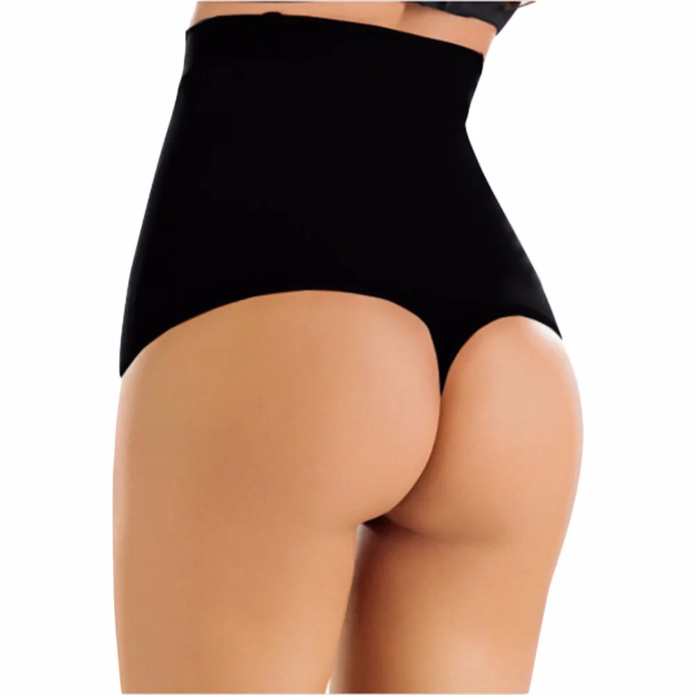 

2018 steel boned post-partum Women underwear Seamless Mid Waist Thong Shaper waist cincher tummy Control panties pant Butt E51