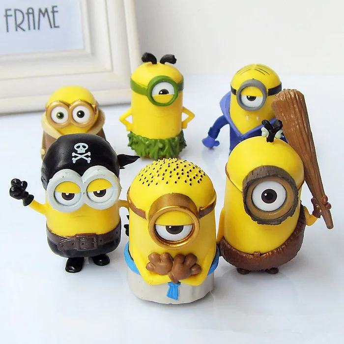 Minions Pirates Pvc Action Figures Toy 