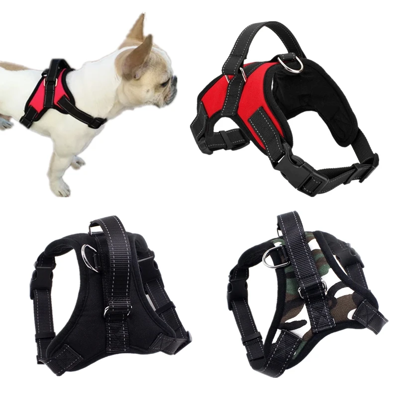 

Adjustable Pet Dog Lead Collar Harness Dog Reflective Vest Harness Walking Hand Strap Pet Training for Small Medium Large Dog