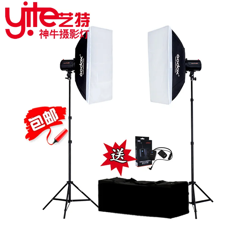 

godox photography light softbox set studio flash cotans clothes photographic equipment soft light