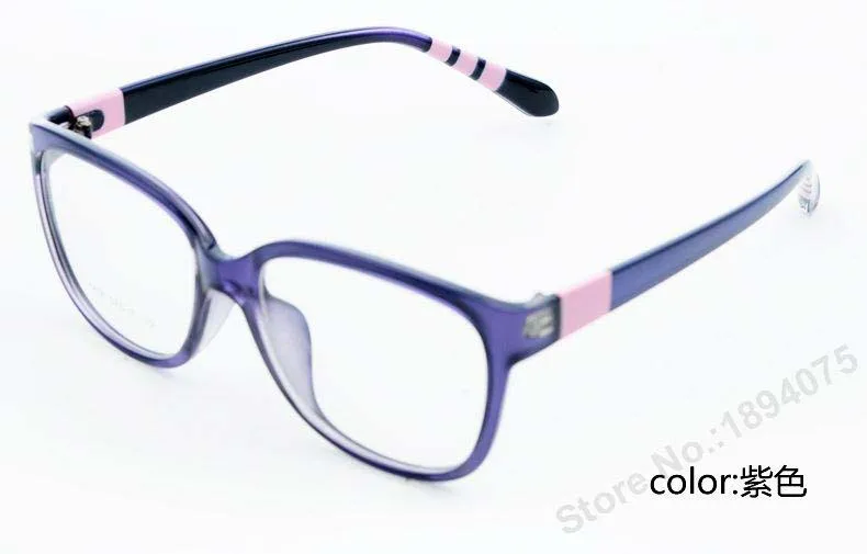 Предписанные оправы очков мужские и женские очки компьютерные очки очках очки Оптические винтажные очки против лучей компьютера brightful M5856 - Цвет оправы: purple