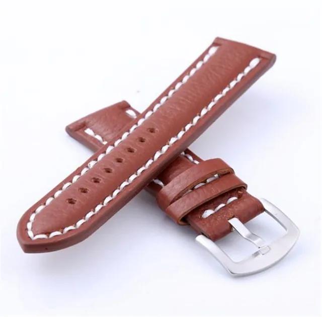 Soft Waterproof Universal Genuine Leather New Watch Band Strap ...