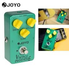 Joyo JF-01 Vintage Overdrive Full Sound Guitar Effect Pedal Box with True Bypass for Classic Tube-screamer Guitar Accessories pegasus overdrive guitar effects pedal klon centaur overdrive vintage tube sound true bypass free shipping
