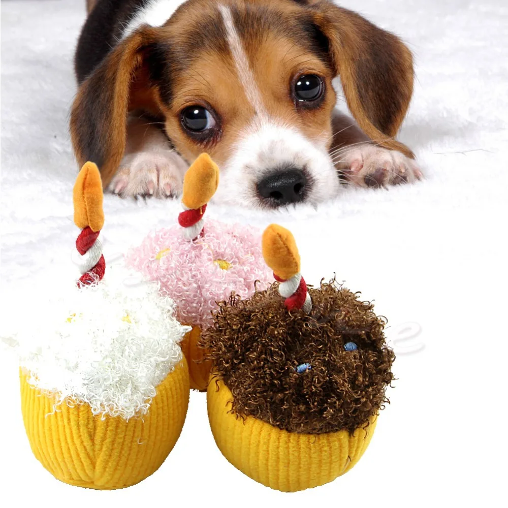 Cute Dog Puppy Toy Pet Toys Birthday Candles Modellingin Dog Toys from