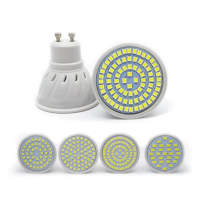 

Led Spotlight Bulb E27 E14 GU10 MR16 Led Lamp 110V 220V 48 60 80 Leds 2835 SMD Energy Saving For Living Room Home Lighting