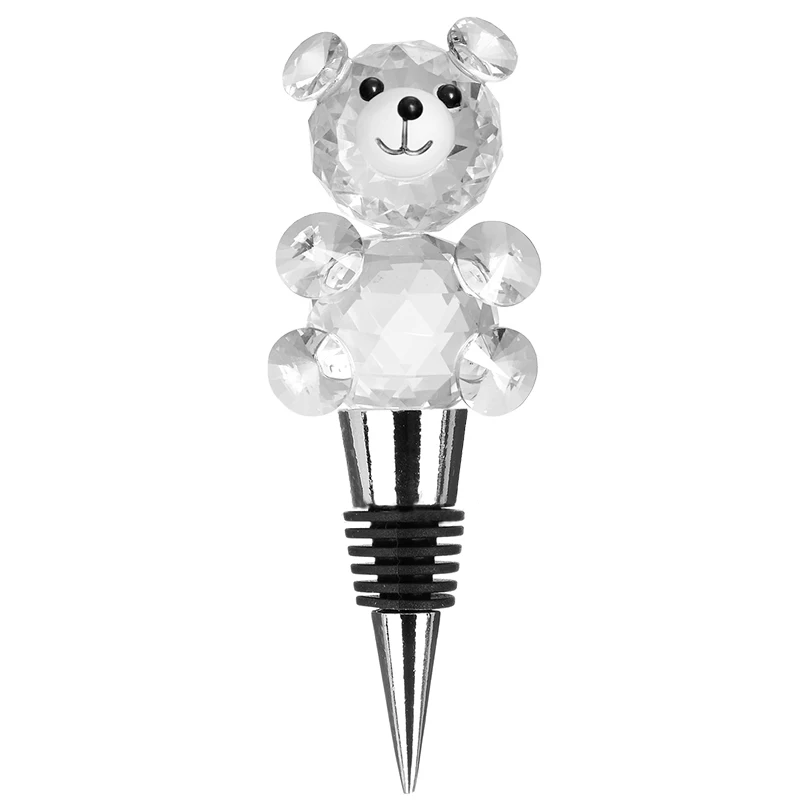 

1PCS Wine Stopper Crystal Beer Bottle Creative Bottle Cap Wine Mouth Stainless Steel Champagne Stopper Delicate And Durable Gift