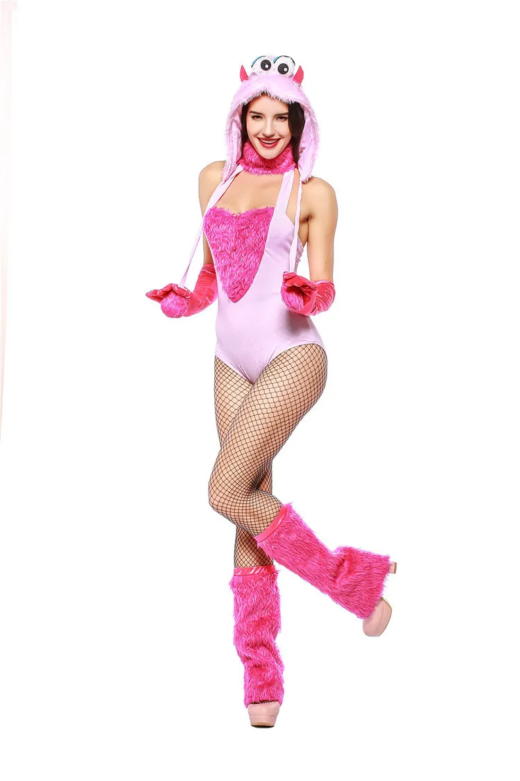 Высокое качество сексуальный костюм кошки волка Девушки Сексуальный Костюм Волка Хэллоуин пушистые костюмы для женщин костюм животного Косплей